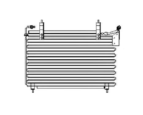 Condenser, air conditioning JR5020D Ava Quality Cooling