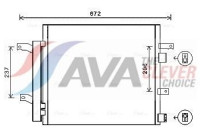 Condenser, air conditioning JR5056D Ava Quality Cooling