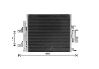 Condenser, air conditioning JR5059D Ava Quality Cooling