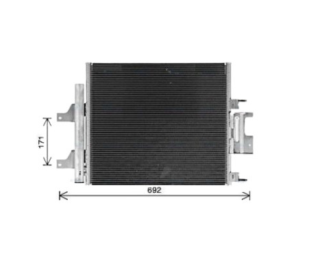 Condenser, air conditioning JR5059D Ava Quality Cooling