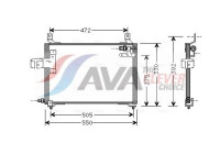 Condenser, air conditioning KA5006 Ava Quality Cooling