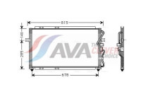 Condenser, air conditioning KA5014 Ava Quality Cooling