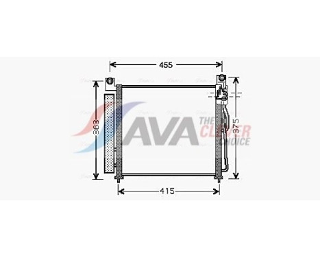 Condenser, air conditioning KA5065D Ava Quality Cooling