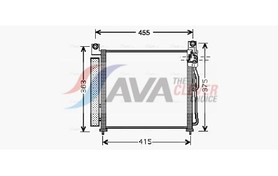 Condenser, air conditioning KA5065D Ava Quality Cooling