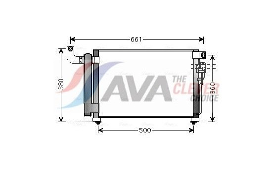 Condenser, air conditioning KA5082D Ava Quality Cooling