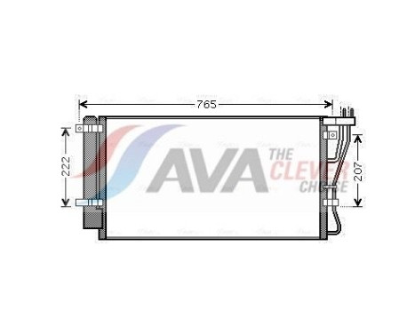 Condenser, air conditioning KA5105D Ava Quality Cooling