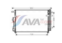 Condenser, air conditioning KA5111D Ava Quality Cooling