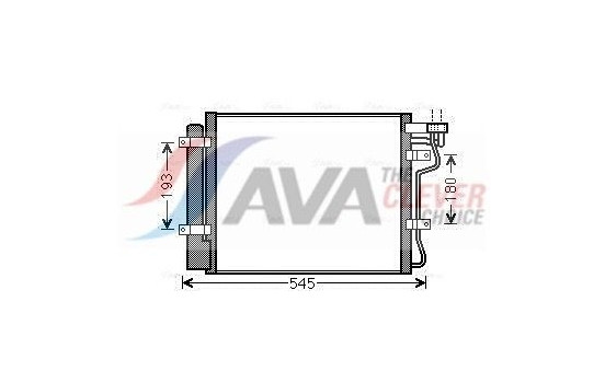 Condenser, air conditioning KA5134D Ava Quality Cooling