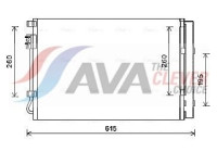 Condenser, air conditioning KA5207D Ava Quality Cooling