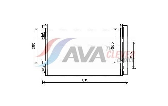 Condenser, air conditioning KA5207D Ava Quality Cooling
