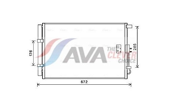 Condenser, air conditioning KA5229D Ava Quality Cooling