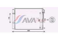 Condenser, air conditioning KA5286D Ava Quality Cooling