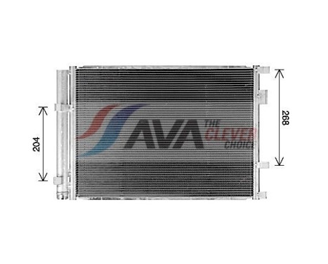 Condenser, air conditioning KA5338D Ava Quality Cooling, Image 2