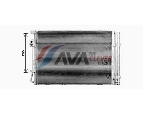 Condenser, air conditioning KA5341D Ava Quality Cooling