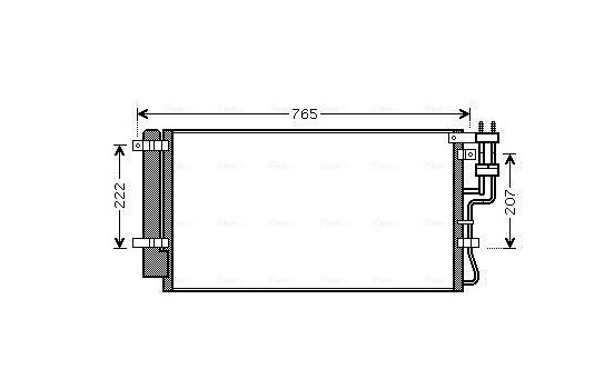 Condenser, air conditioning KAA5110D Ava Quality Cooling