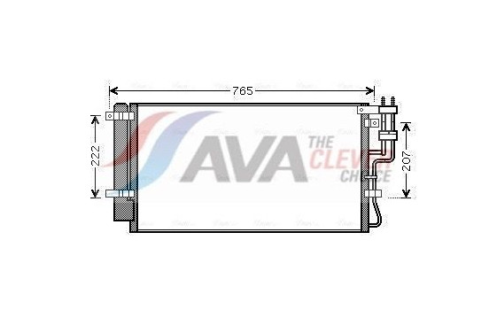 Condenser, air conditioning KAA5110D Ava Quality Cooling
