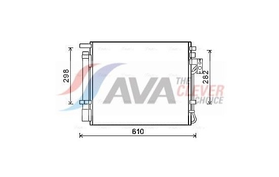 Condenser, air conditioning KAA5149D Ava Quality Cooling