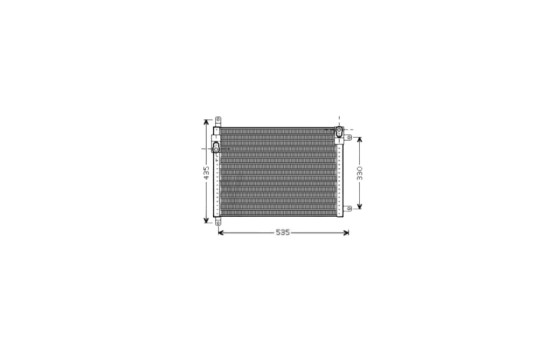 Condenser, air conditioning LC5089 Ava Quality Cooling