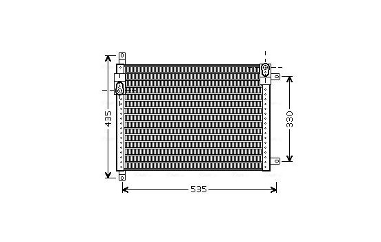 Condenser, air conditioning LC5089 Ava Quality Cooling, Image 2