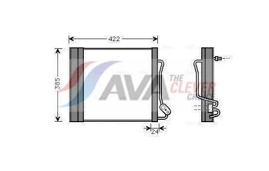 Condenser, air conditioning MCA5001D Ava Quality Cooling