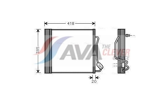 Condenser, air conditioning MCA5010D Ava Quality Cooling
