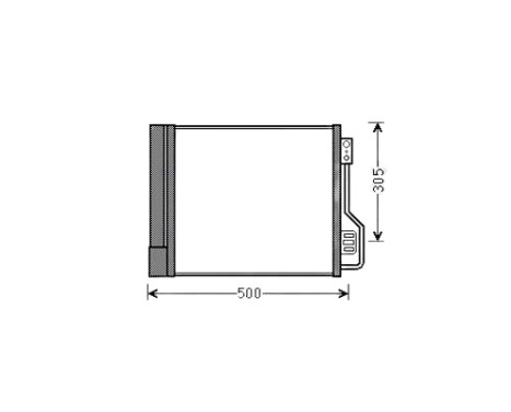 Condenser, air conditioning MCA5013D Ava Quality Cooling
