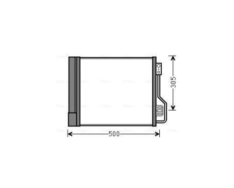 Condenser, air conditioning MCA5013D Ava Quality Cooling, Image 2