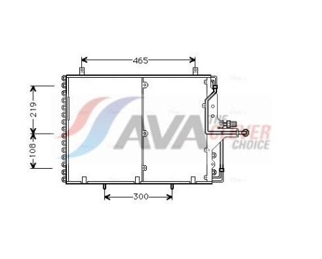 Condenser, air conditioning MS5169 Ava Quality Cooling