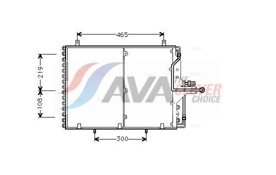 Condenser, air conditioning MS5169 Ava Quality Cooling