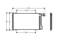 Condenser, air conditioning MS5219 Ava Quality Cooling