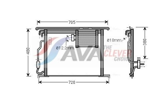 Condenser, air conditioning MS5467 Ava Quality Cooling