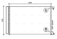 Condenser, air conditioning MS5678D Ava Quality Cooling