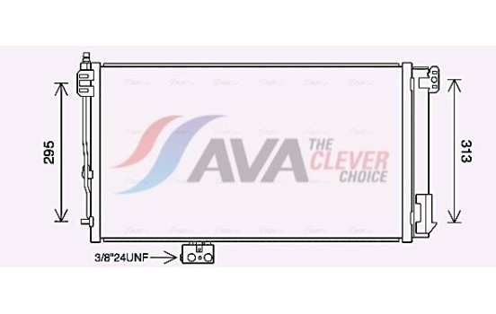 Condenser, air conditioning MS5696D Ava Quality Cooling