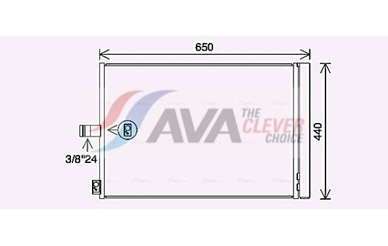 Condenser, air conditioning MS5700D Ava Quality Cooling