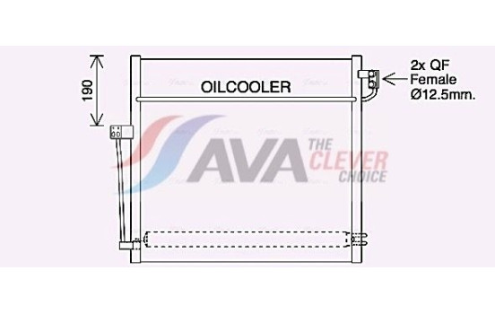 Condenser, air conditioning MS5707D Ava Quality Cooling
