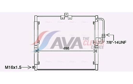Condenser, air conditioning MS5709 Ava Quality Cooling