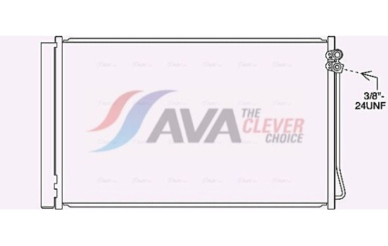 Condenser, air conditioning MS5717D Ava Quality Cooling