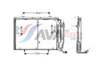 Condenser, air conditioning MSA5245 Ava Quality Cooling