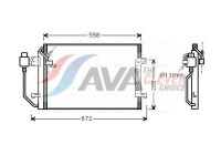 Condenser, air conditioning MSA5257D Ava Quality Cooling