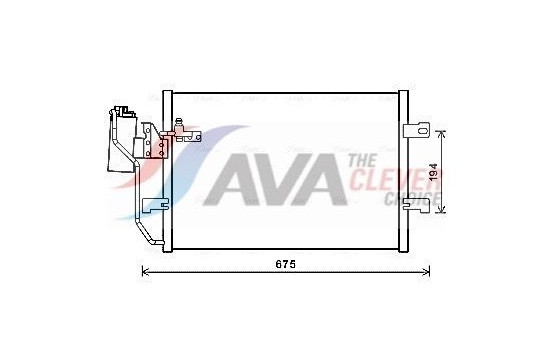 Condenser, air conditioning MSA5289D Ava Quality Cooling