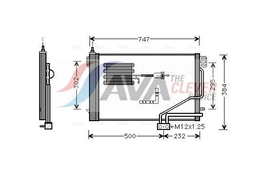 Condenser, air conditioning MSA5298D Ava Quality Cooling