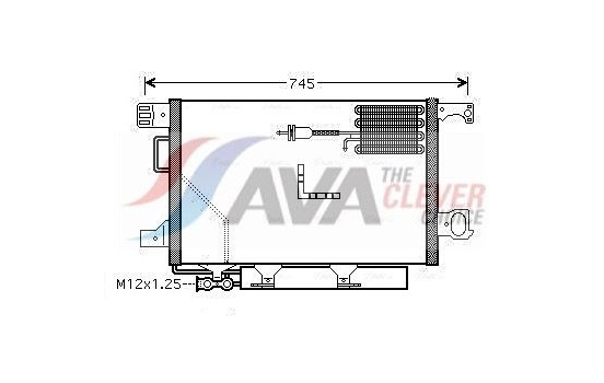 Condenser, air conditioning MSA5361D Ava Quality Cooling