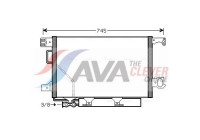Condenser, air conditioning MSA5435D Ava Quality Cooling