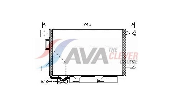 Condenser, air conditioning MSA5435D Ava Quality Cooling