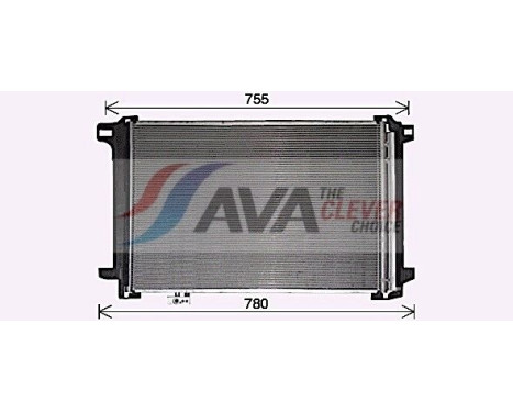 Condenser, air conditioning MSA5450D Ava Quality Cooling, Image 4