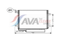 Condenser, air conditioning MSA5579D Ava Quality Cooling