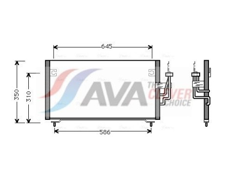 Condenser, air conditioning MT5106 Ava Quality Cooling