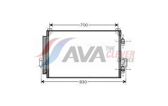 Condenser, air conditioning MT5178D Ava Quality Cooling