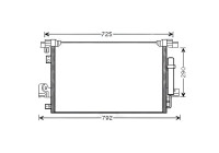 Condenser, air conditioning MT5210D Ava Quality Cooling
