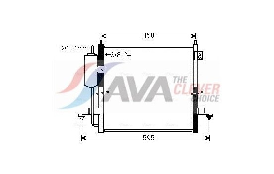Condenser, air conditioning MT5239D Ava Quality Cooling